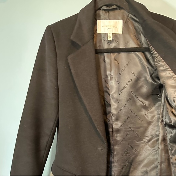 Gianni Feraud Single Breasted Tailored Coat in Black - Picture 9 of 15